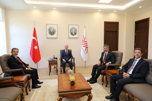 Valimiz Birol Ekici YÖK Başkanı Sn. Prof.Dr. Erol Özvar’ı Ziyaret Etti